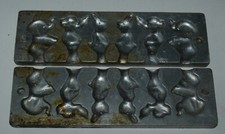 alte Gießform - Elefant + Ratte + Hase - Schokoladenform - Zuckerform - Backform