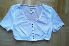 Coco Vero Dirndl Bluse Bonniebi, kurz, leicht durchsichtig, Gr. 32, Top