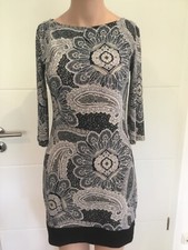 ATHMOSPHERE sehr schönes Sommerkleid Gr. 36 Kleid schwarz grau blau beige weiß