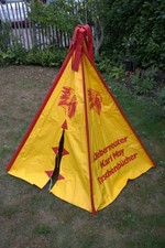 Kinderzelt Zelt für Kinder Garten Zimmer Spielzelt gelb rot Tipi