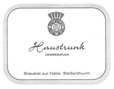 Bieretikett Brauerei zur Nette