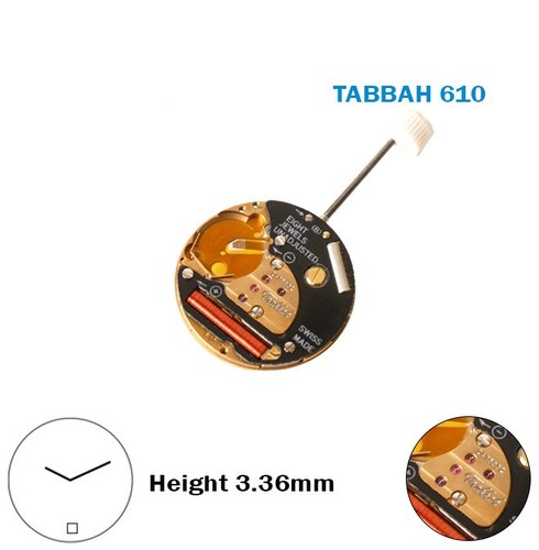Tabbah 610 schweizer uhrwerk - schweizer,