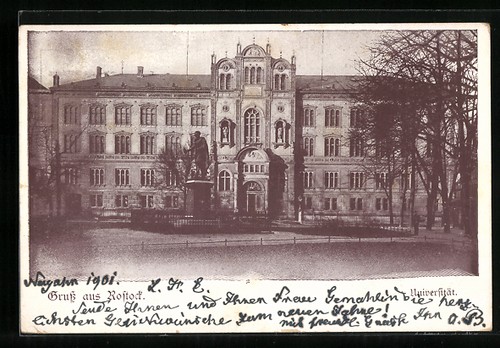 Ansichtskarte rostock sicht - ansichtskarte,