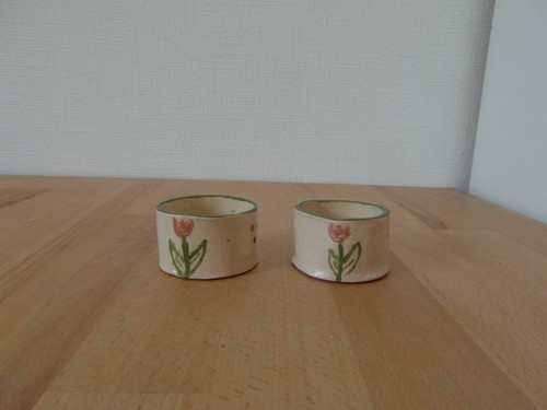 Eierbecher ton bemalt - eierbecher,