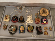 Fasnet, Fasnacht, Mäskle, Maske Narrenzunft AHA, Deko, Clown, Bär, Umhänger,