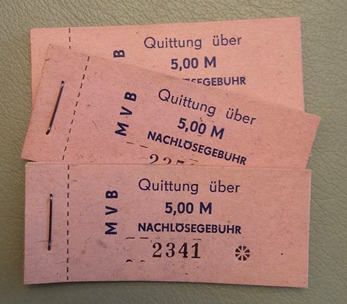 Ddr fahrscheinblöcke für - ddr,
