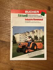 Orig. BUCHER KUBOTA Einachser Kleintraktor Prospekt Brochure FIAT Forst C2