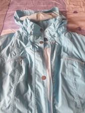 Hellblaue Regenjacke in Gr. 48-50  mit Kapuze - ungetragen - von Scenergy
