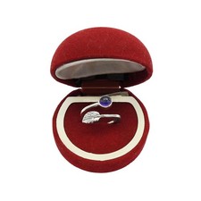 Solid Sterling Silber Natürlich Amethyst Blende Cocktail Neu Blatt Ring Schmuck
