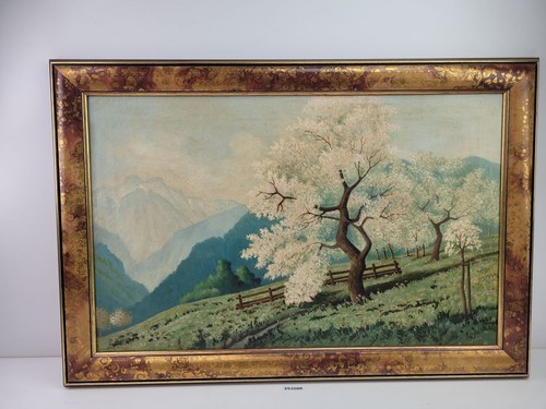 Gemälde 100x65cm alpen - gemälde, ca