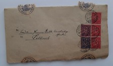 DR Dienst Finanzamt Abt. Erbschaftssteuer als Faltbrief geschickt 1923 Kempen