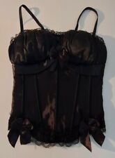* Damen Gothic Dessous Burlesque Corsage Vollbrust Trainer Korsett Korsage S