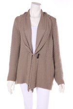 BRUNO MANETTI Cardigan Layer Look Wool-Blend Cashmere D 42 beige