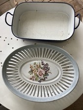 Antikes Set: Brotkörbchen mit