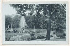 Um 1933.. Parkanlagen. Park-Bank-Fontäne.. Glogau (Schlesien,,Polkwitz,,Beuthen)
