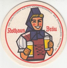*Bierdeckel*Rothaus-Bräu*Badische Staatsbrauerei Rothaus AG*RS.:TANNENZÄPFLE*
