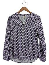 Soyaconcept Damen Bluse 36/S Mehrfarbig Modern Geometrisches Muster Viskose