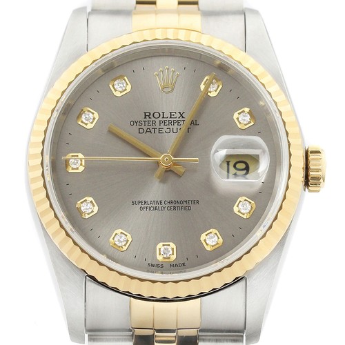 Rolex datejust 18k gelbgold - rolex,