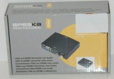 SpeaKa Professional AV Konverter 1251947 [VGA, Cinch - HDMI] 1920 x 1080 Pixel