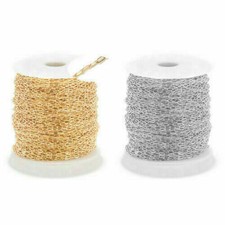 1m Kette, Edelstahl Gliederkette 5x2mm, Meterware, Schmuck, gold silber DIY