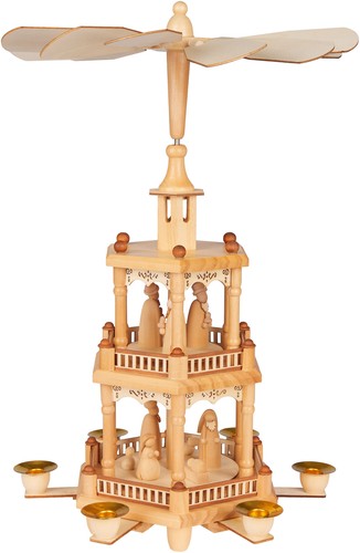 Weihnachts pyramide holz groß - pyramide,
