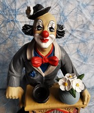 Gilde Clowns "Drehorgelspieler" Nr. 35716, Leierkasten, H 23 cm, Oldie, TOP!