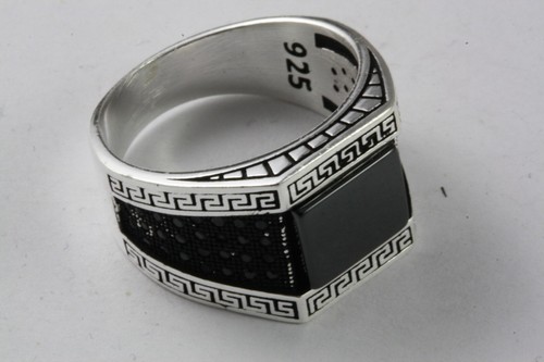 Herrenring onyx siegelring - onyx,