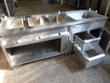 Niggestich VA Gastrotheke Verkaufstheke Bain Marie Essensausgabe 