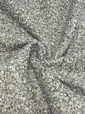 Boucle Stoff grau meliert