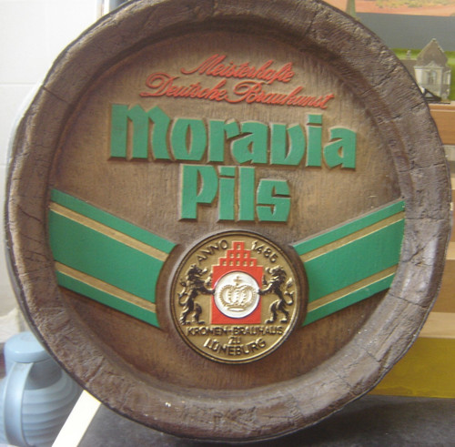 Brauerei werbeschild fassboden - brauerei,