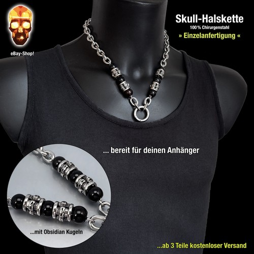 Skull halskette für - 11, mm