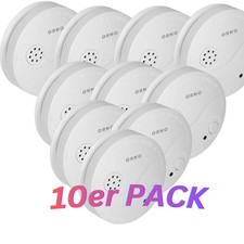 10x Rauchmelder mit 9V