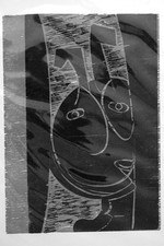 HAP Grieshaber | Holzdruck "Portrait" aus "Grob, fein, Göttlich"