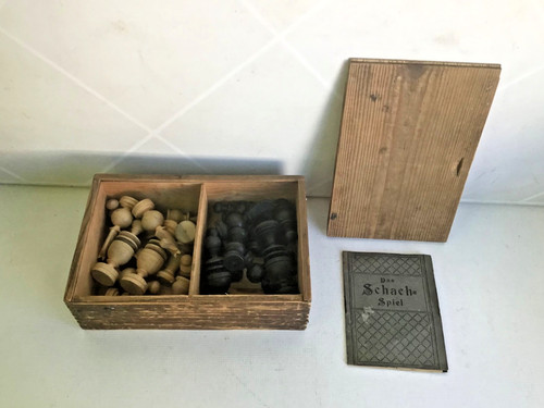 Antik schachspiel french - antik, schachspiel,