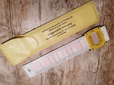 DDR Rechenschieber Rechenstab Mantissa Tabellenstab "SAP" Sportabzeichen im Etui