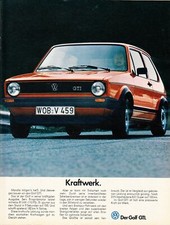 Volkswagen VW Golf I GTI - Reklame Werbeanzeige Original-Werbung 1979