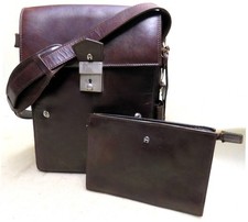 AIGNER Herrentasche SCHULTERTASCHE Exklusiv HOCHWERTIG Originell LEDER Top 4122