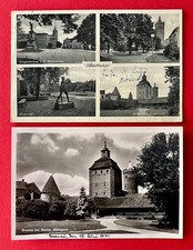 2 x AK BERNAU bei Berlin 1940/41 Königstor mit Hungerturm, Kriegerdenk. ( 162873