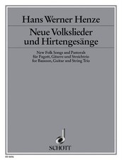 Neue Volkslieder und Hirtengesänge Hans Werner Henze Set Fagott, Gitarre und Saite
