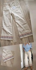 7/ 8 Boho JEANS HOSE mit