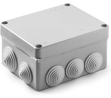 Abzweigdose, Abzweigkasten, Dose, Aufputz, IP55, Grau, 168x143x90, Deckel, NEU