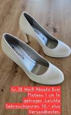 Weiße Damen-Pumps Größe 38