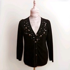 Neuwertiger Cardigan Damen Jacke schwarz Übergangsjacke Jerseyjacke Größe 42 