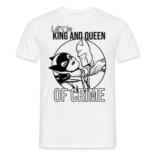 DC Comics Batman Batgirl King Queen of Crime Männer T-Shirt