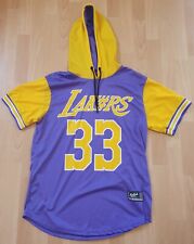 "LAKERS 33" Shirt Trikot mit Kapuze lila/gelb "Urban Street Wears 1986" NEU!!!