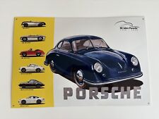 Porsche 356 911 Emaille Schild Emailleschild original