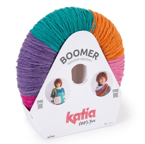 200g boomer patchwork garn - 200g, patchwork-garn