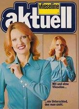 vlieseline aktuell. Werbefaltblatt Firma Carl Freudenberg, Weinheim, nach 1962.