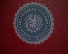 Siegelmarke KGL. Preuss.  Haupt - Steuer - Amt  Schivelbein  