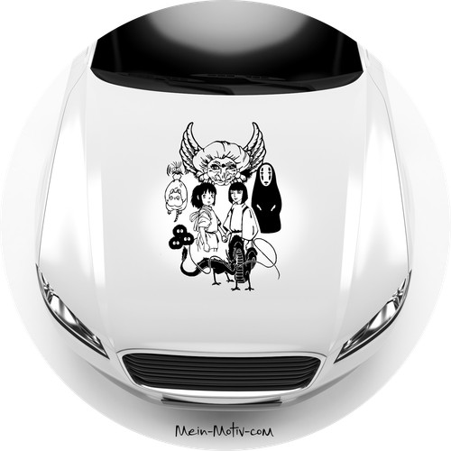 Autoaufkleber chihiros reise - chihiros,
